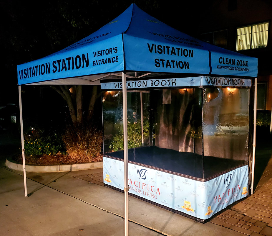 Clear Visitation Station Tent