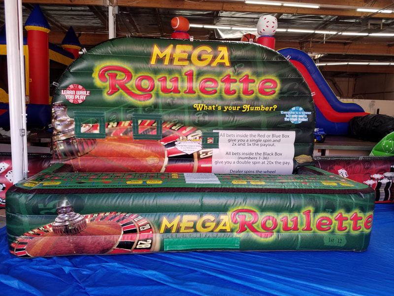 Mega Roulette Casino Game Inflatable Rental 