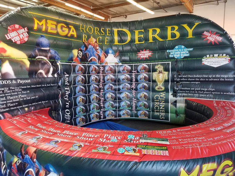 Mega Casino Horse Race Derby Game Inflatable Rental buy