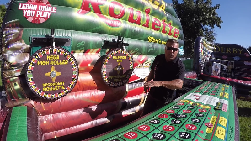 Mega Casino Roulette Table Inflatable Party Game Rental